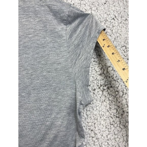 Gray active T- Shirt Go Dry short sleeve round neck elastic sides size 2XL - Picture 4 of 7